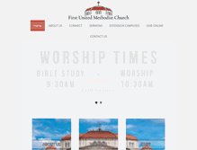 Tablet Screenshot of firstmethodistparis.org